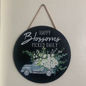 Round Wood Hanging Sign